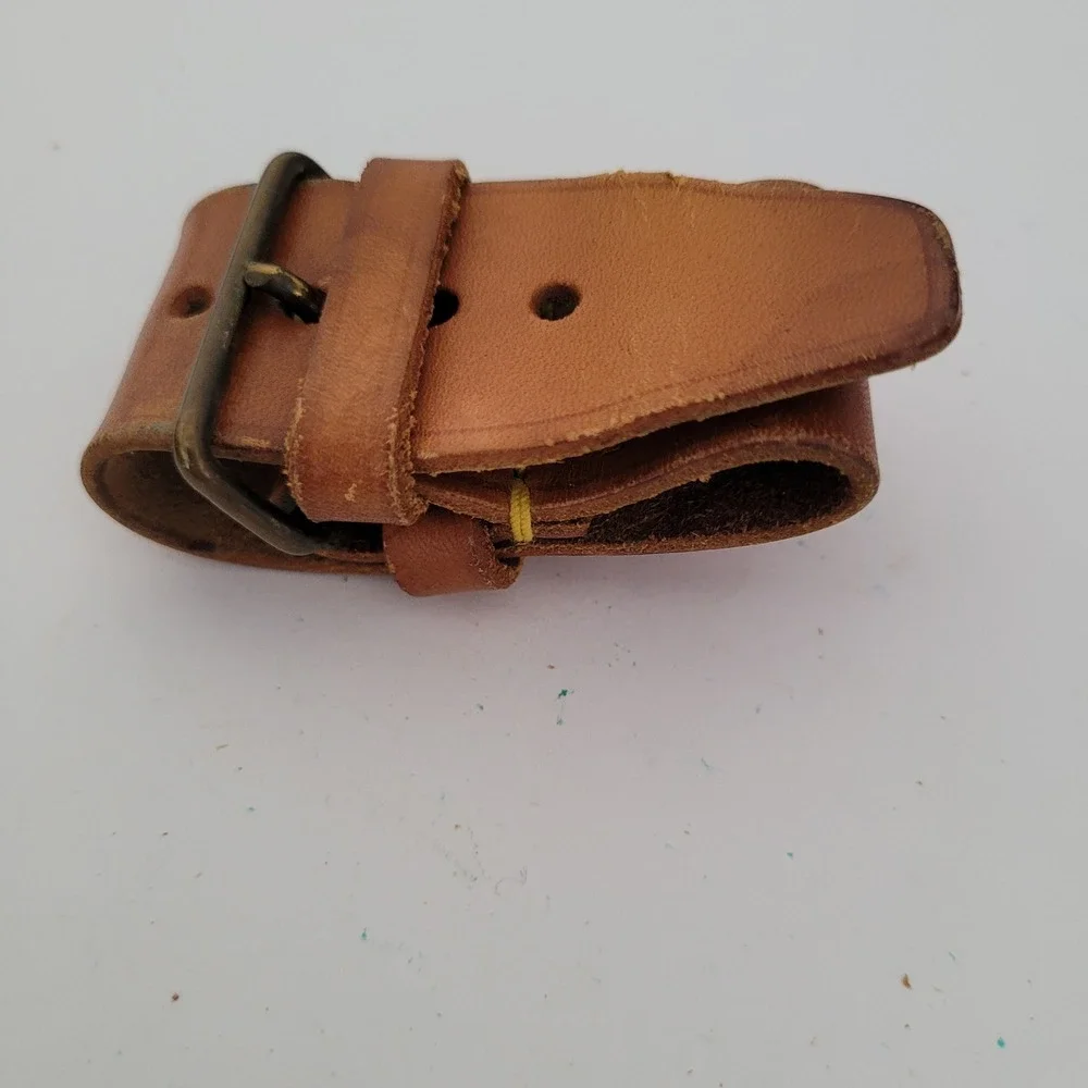 Louis Vuitton Vintage Vachetta Leather Luggage Tag Replacement Strap Brown